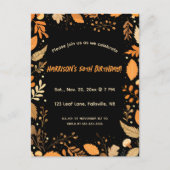 Editable Automne Anniversaire Invitation (Devant)