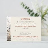 Editable Automne Breeze Fleurs sauvages Cartes RSV (Debout devant)