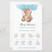 Editable Baby Animal Match, Where is Mama w Answer (Voorkant / Achterkant)