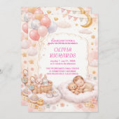 Editable Baby Shower Invitation Template  Kaart (Voorkant / Achterkant)
