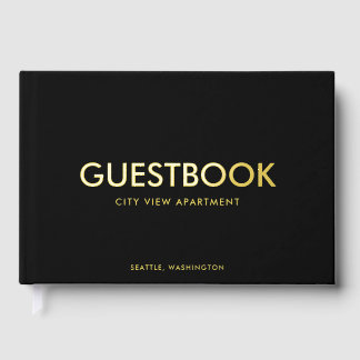 Editable Background Color Sans Serif Modern Gastenboek