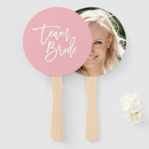 Editable Background White Brush Script Team Bride Handwaaier