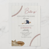 Editable Baseball Birthday Invitation (Devant / Derrière)