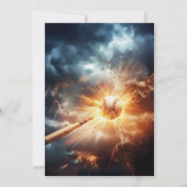 Editable Baseball Birthday Invitation Kaart (Achterkant)