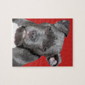 Editable Black Pitbull Legpuzzel (Horizontaal)