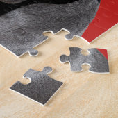 Editable Black Pitbull Legpuzzel (Zijkant)