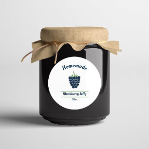 Editable Blackberry Jelly Label Sticker