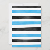 Editable Blue Bike Invitation Anniversaire (Dos)