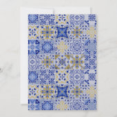 Editable Blue Tiles Lemons Invitation (Dos)