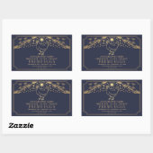Editable Blue Witchy Tarot OEufs Famille Étiquette (Feuille)