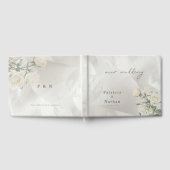 Editable Blush Rose Botanical Wedding Gastenboek (Volledig)