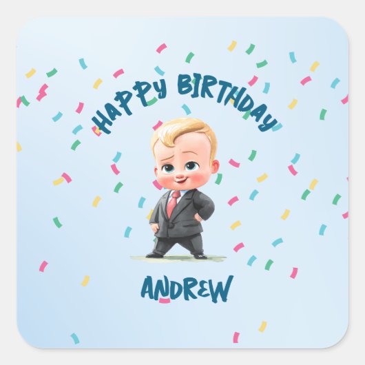 Editable Boss Baby Sticker (Devant)
