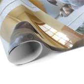 Editable Brown Pitbull Dog Cadeaupapier (Rol Hoek)