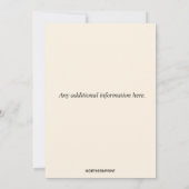 Editable Canadian Army Farewell Party Kaart (Achterkant)