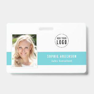 Editable Center Color Voeg uw foto-naam toe Badge