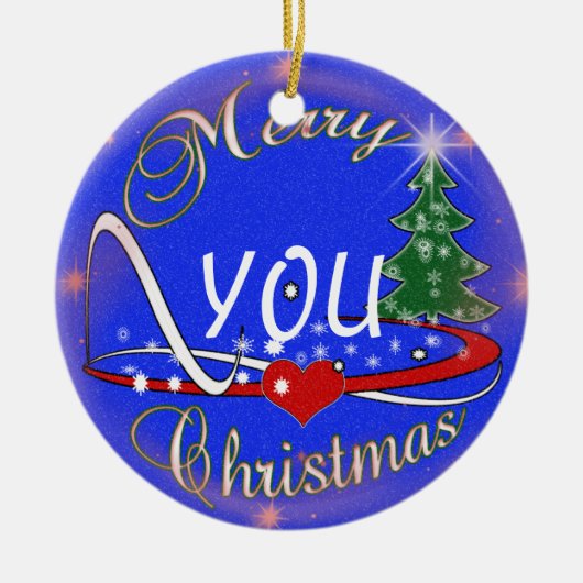 EDITABLE CHRISTMAS ORNAMENT - VERANDERING U (Voorkant)