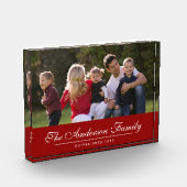 Editable Color Cursive Family Name Foto (Links)