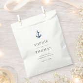 Editable Color Modern Classic Anchor Wedding Bedankzakje (Geknipt)