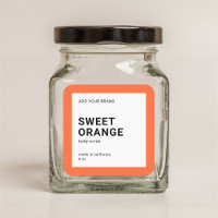Editable Color Modern Minimal Product Label