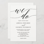 EDITABLE COLOR Moderne Weddenschap #MSC Kaart (Voorkant / Achterkant)