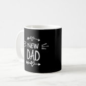 Editable Color New Dad Coffee Mok (Voorkant links)