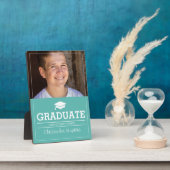 Editable Color Simple Photo Afstuderen Fotoplaat (Zijkant)