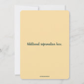 Editable Colourful Flowers and Leaves Frame Kaart (Achterkant)