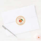 Editable Company Peach Jam Label (Envelop)