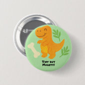 Editable Crayon Style – Dinosaur Roarsome Ronde Button 5,7 Cm (Voorkant /achterkant)