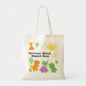 Editable Crayon Style – Dinosaur Roarsome Tote Bag (Devant)