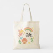 Editable Crayon Style – Fairy Mushroom Forest  Tote Bag (Achterkant)