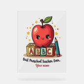 Editable Cute Teacher Apple Design (Recto)