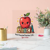 Editable Cute Teacher Apple Design (Mariage)