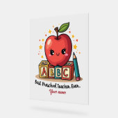 Editable Cute Teacher Apple Design (Angle)