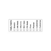 Editable Daily Habit Tracker Zelfinktende Stempel (Design)