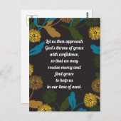 Editable Dandelion Black ver briefkaart (Voorkant / Achterkant)