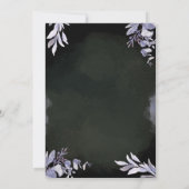 Editable Dark Botanical Wedding Invitation (Dos)