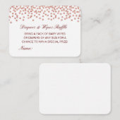 Editable Diapers Wipes Raffle Baby Shower Inserts Informatiekaartje (Voorkant / Achterkant)