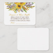 Editable Diapers Wipes Raffle Baby Shower Inserts Informatiekaartje (Voorkant / Achterkant)