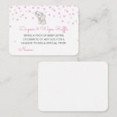 Editable Diapers Wipes Raffle Baby Shower Inserts Informatiekaartje (Voorkant / Achterkant)