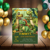Editable Dinosaur Birthday Invitation Template