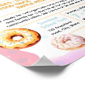 Editable donuts fundraiser flyer poster (Hoek)