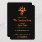 Editable Dove Holy Spirt and Cross Confirmation Kaart (Voorkant / Achterkant)