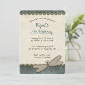 Editable Dragonfly and Trim Kaart (Staand voorkant)