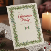 Editable Elegant Christmas Party Invitation