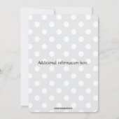 Editable Elephant in Polka Dots Birthday Kaart (Achterkant)