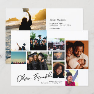 Editable FANCY Manuscript Afstuderen MULTI FOTO AF Aankondiging