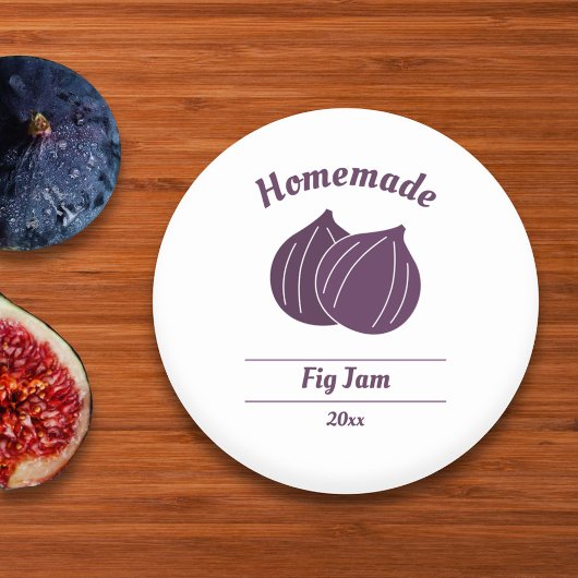 Editable Fig Jam Label Sticker