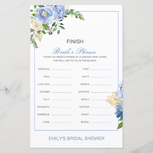 Editable Finish Bride and Groom's Phrase Bridal (Voorkant)