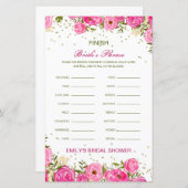Editable Finish Bride and Groom's Phrase Bridal (Voorkant / Achterkant)